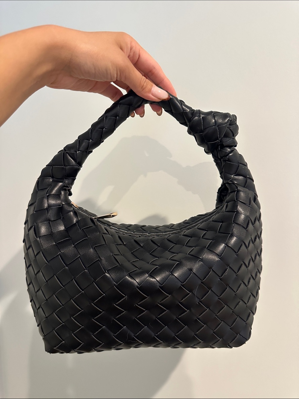 a new day Black Woven Shoulder Bag